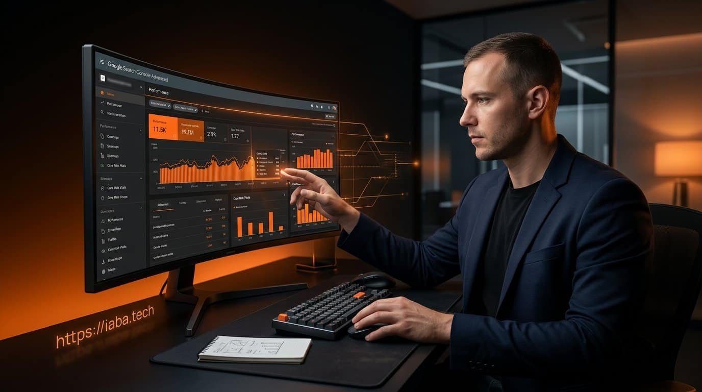 Google Search Console avancé : API, regex et data SEO 1 Tableau de bord Google Search Console affichant des données SEO avancées