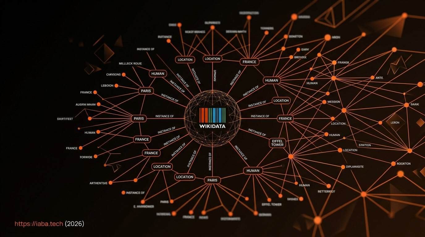 Knowledge Graph et Wikidata : la stratégie d'entrée 1 Représentation visuelle des relations de données dans le Knowledge Graph Wikidata