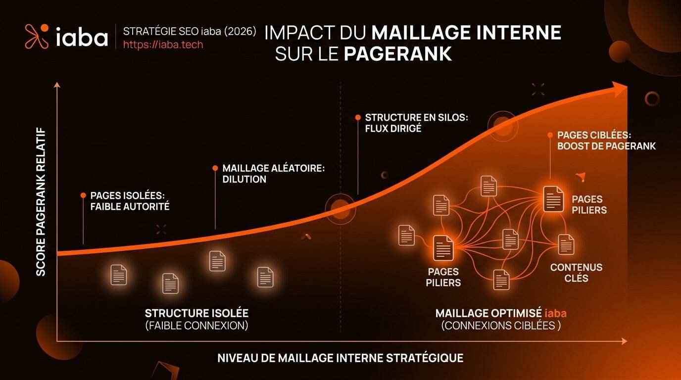 PageRank interne : piloter le graphe de liens de votre site 3 Corrélation entre optimisation du maillage interne PageRank et croissance du trafic organique