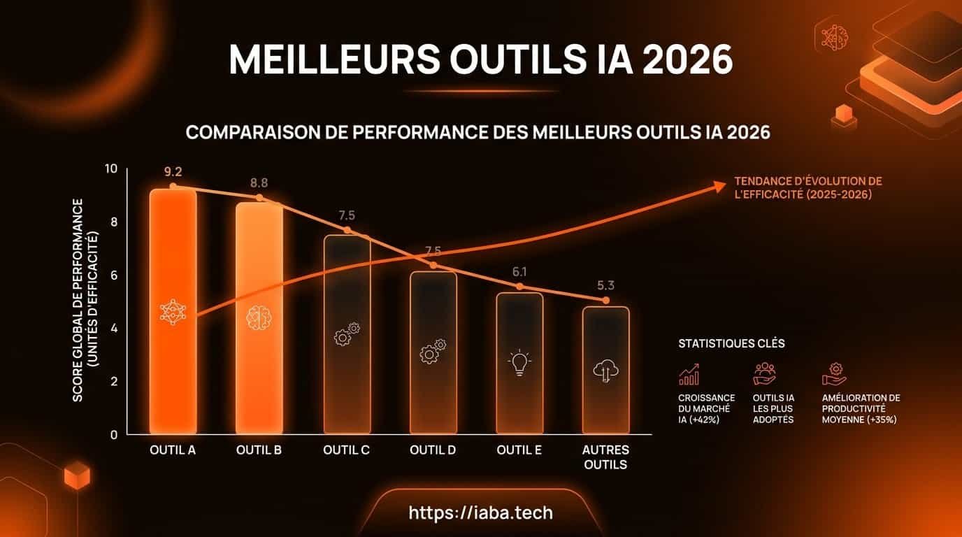 Graphique de comparaison meilleurs outils IA ChatGPT Claude Perplexity