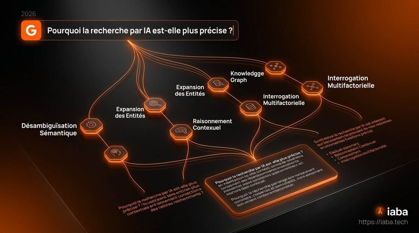 Schéma explicatif du processus de query fan-out dans Google AI Mode
