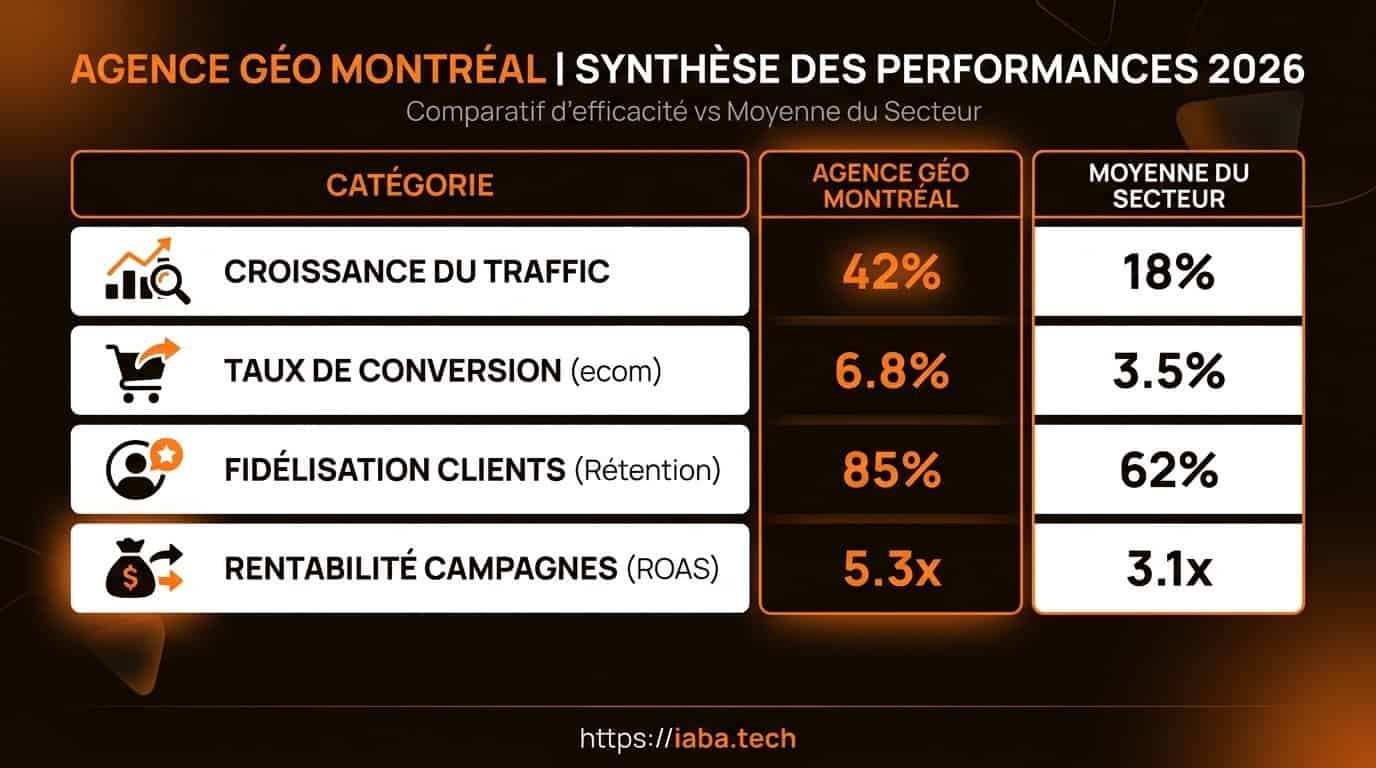 Agence GEO Montréal : référencement IA pour PME du Québec 5 Comparatif méthodologique des agences GEO à Montréal en 2026