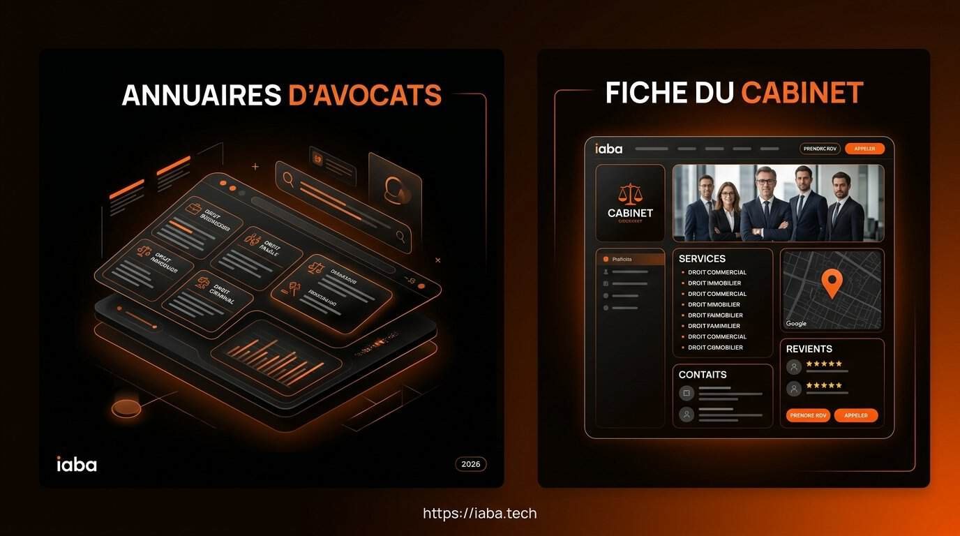 Infographie du processus en 5 étapes pour optimiser une fiche cabinet sur les annuaires d'avocats