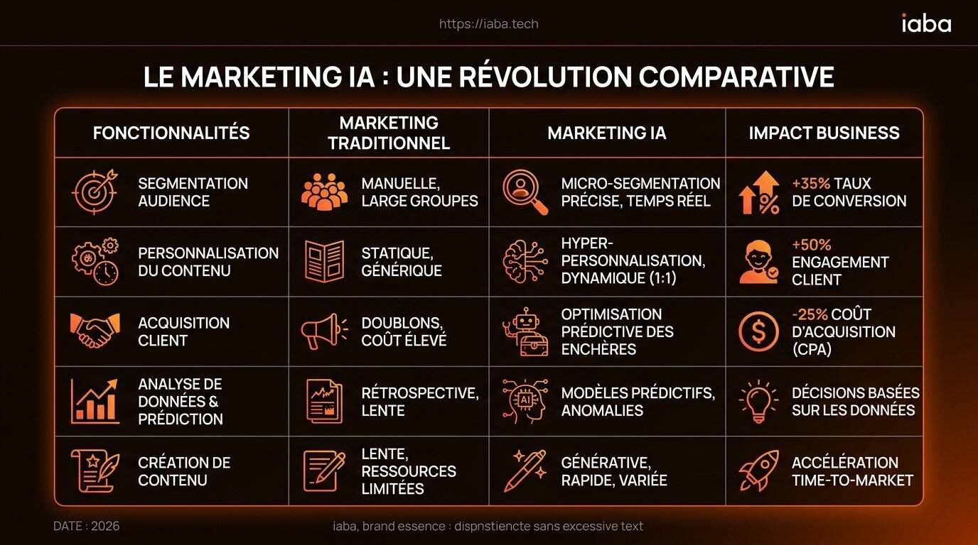 Comparatif des solutions de marketing IA pour différents types d'entreprises