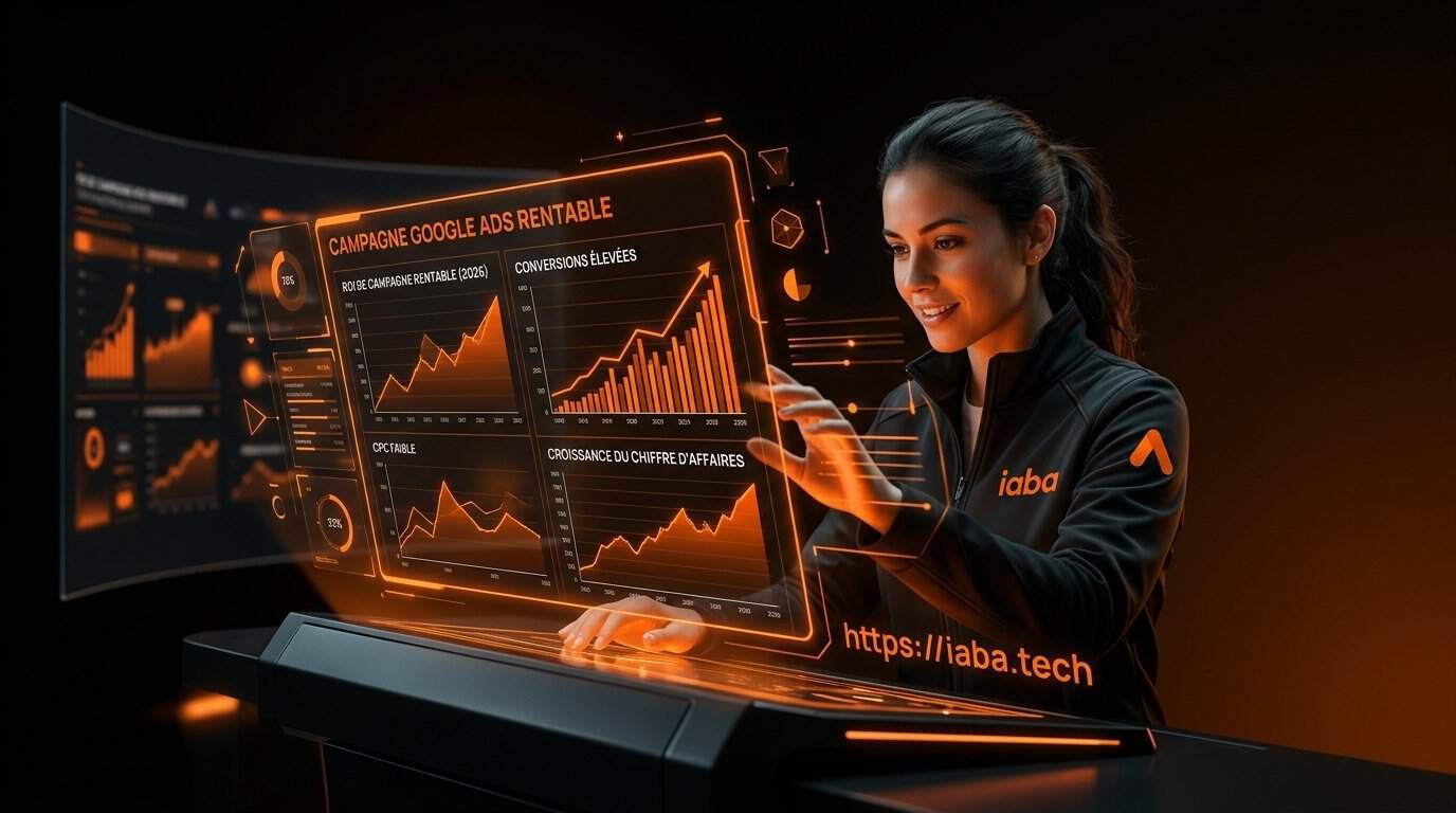 Rentabilité Google Ads : Mesurer et Optimiser le ROAS 1 Tableau de bord affichant des indicateurs de performance pour une campagne Google Ads rentable