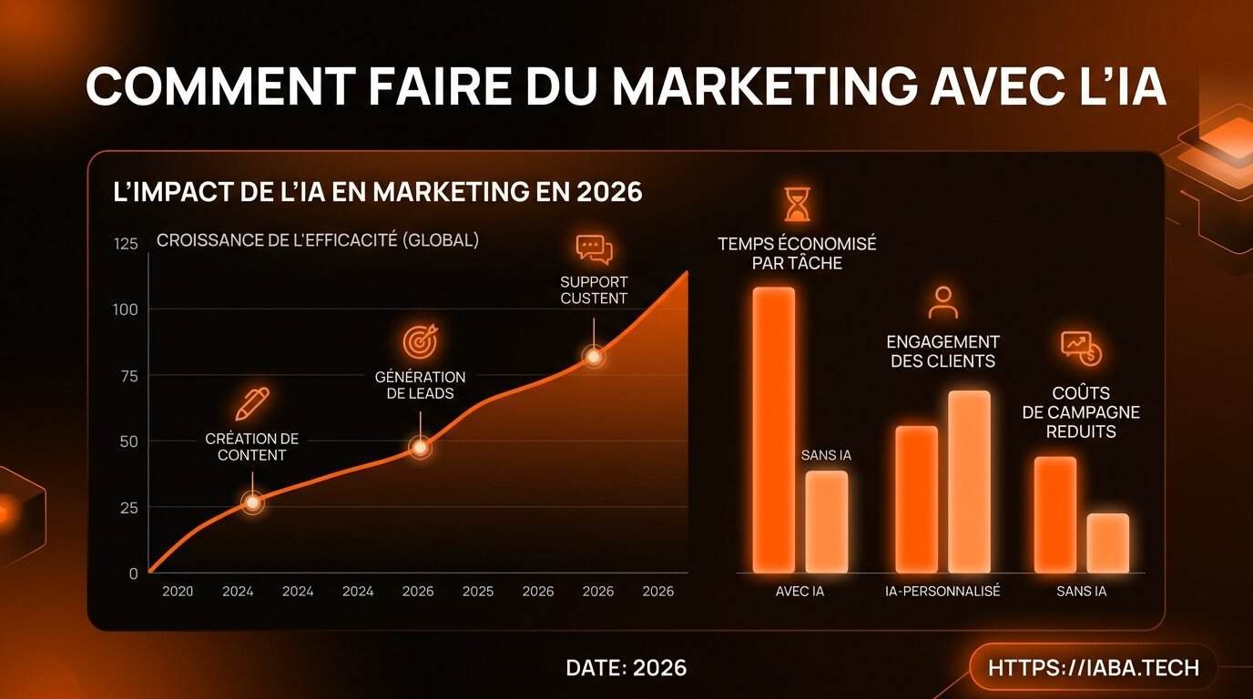 Comment faire du marketing avec l'IA : méthode interne 3 Graphique : croissance du ROI marketing avec IA générative versus méthodes traditionnelles