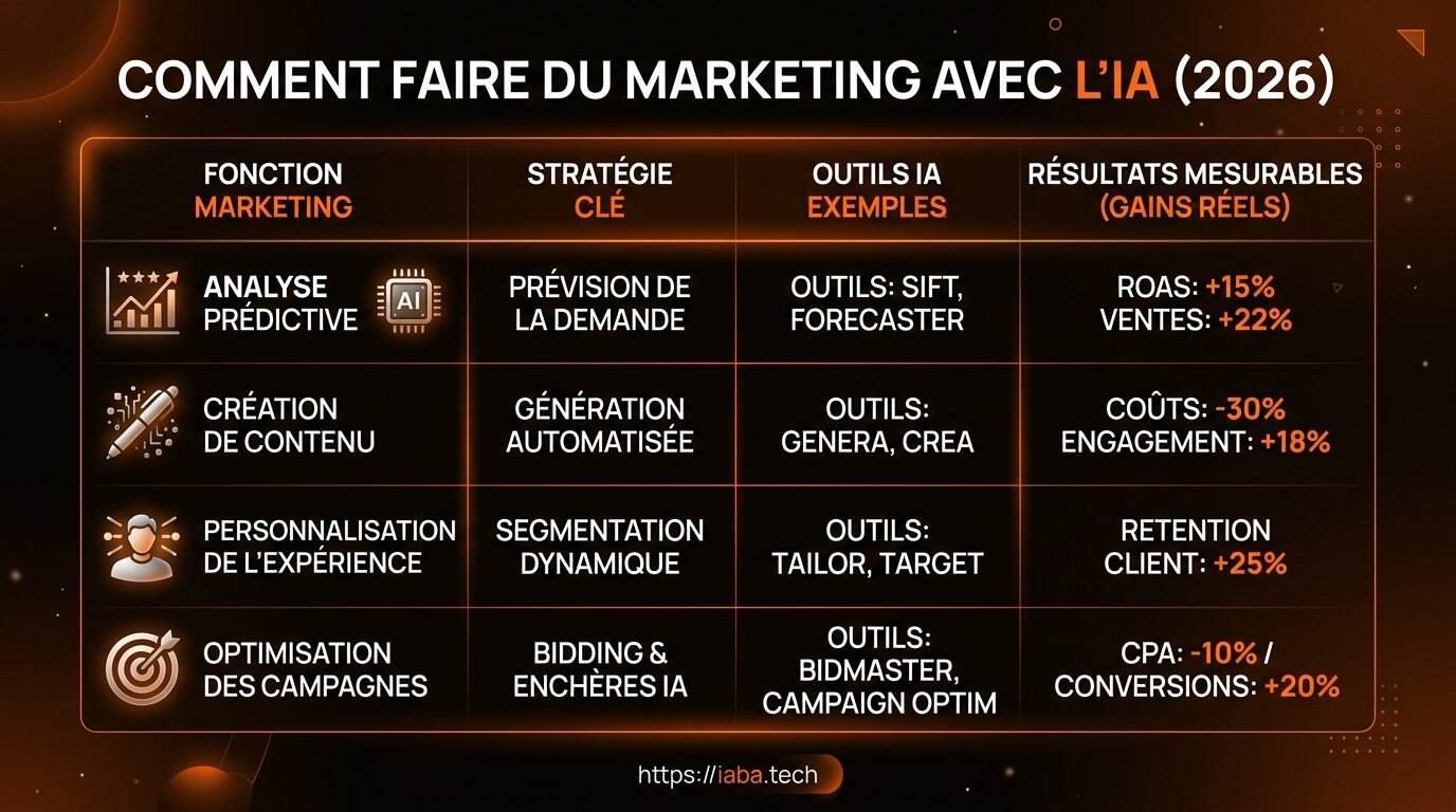 Tableau comparatif plateformes marketing IA en 2026 ChatGPT Claude Jasper HubSpot