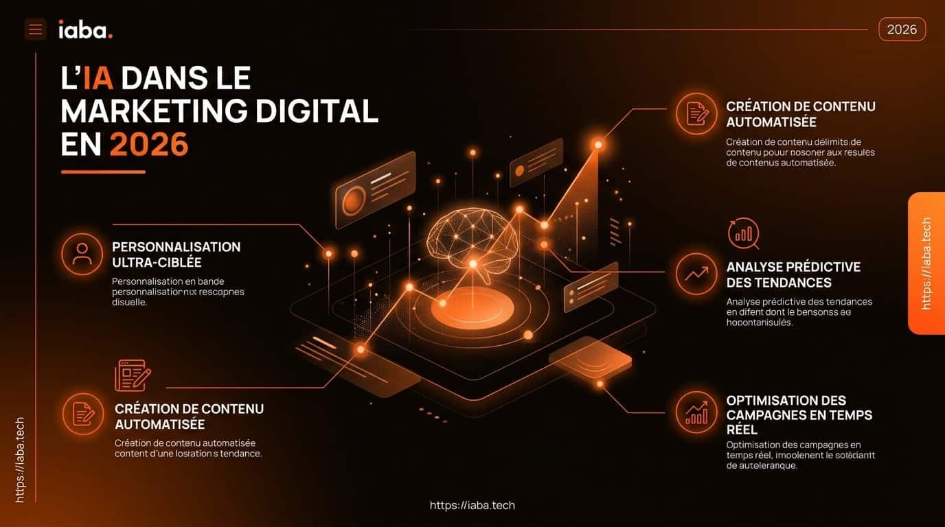 Schéma d'intégration de l'IA générative dans le marketing digital
