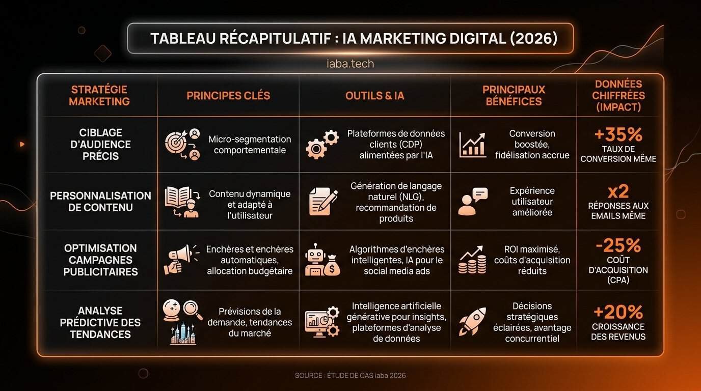 Comparatif outils IA marketing digital 2026