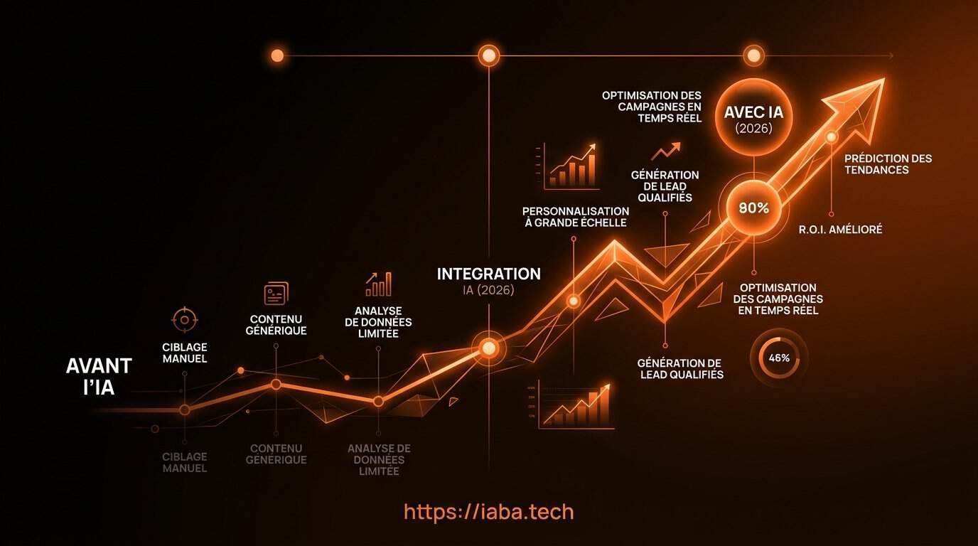 Marketing IA : transformer votre acquisition client 3 Graphique évolution de l'adoption du marketing ia générative