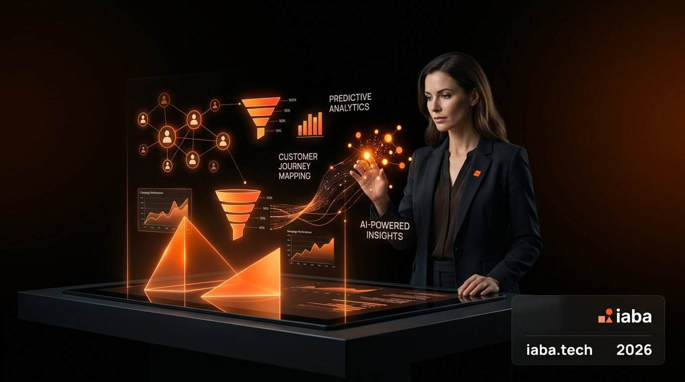 Tableau de bord marketing IA analysant des données d'acquisition