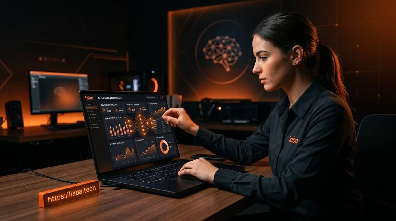 Tableau de bord marketing IA pour l'analyse des données d'acquisition