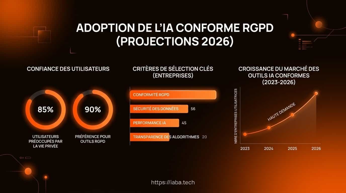 Outils IA conformes RGPD : la sélection pour entreprises européennes 3 Comparatif du taux de conformité RGPD et du score de sécurité de solutions IA leaders en Europe