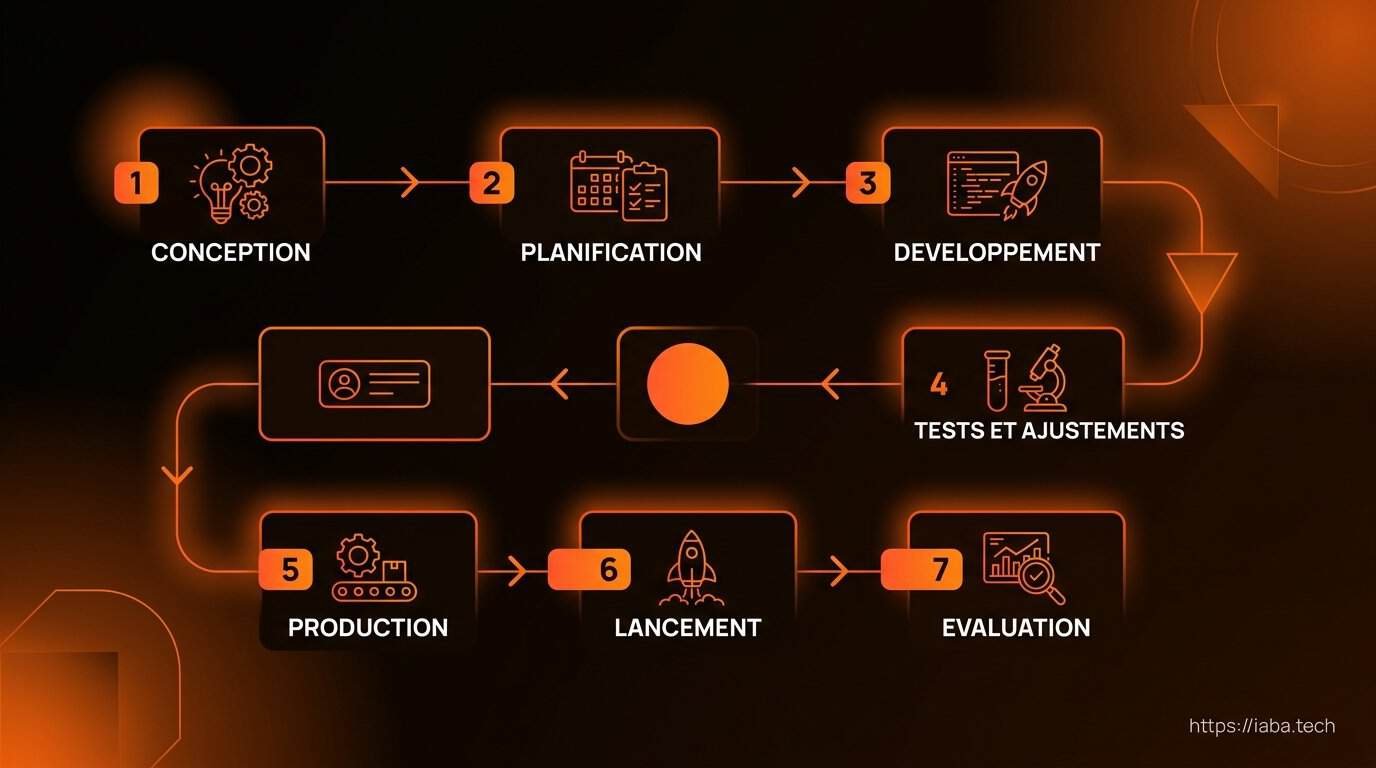 Outils IA pour entreprise : le guide pour choisir sans se tromper 4 Schéma de processus d'audit, sélection et intégration des outils IA