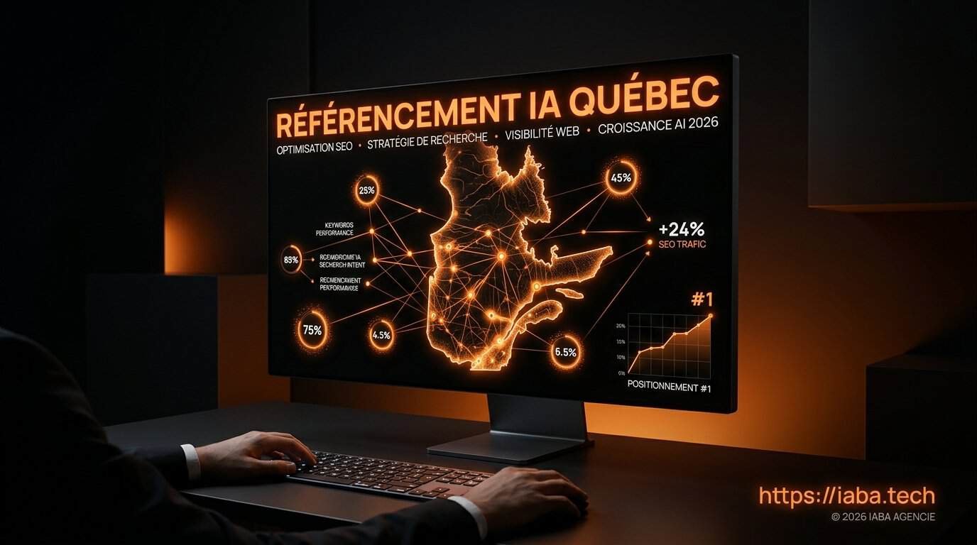 Expert en référencement IA analysant des données SEO pour une entreprise au Québec