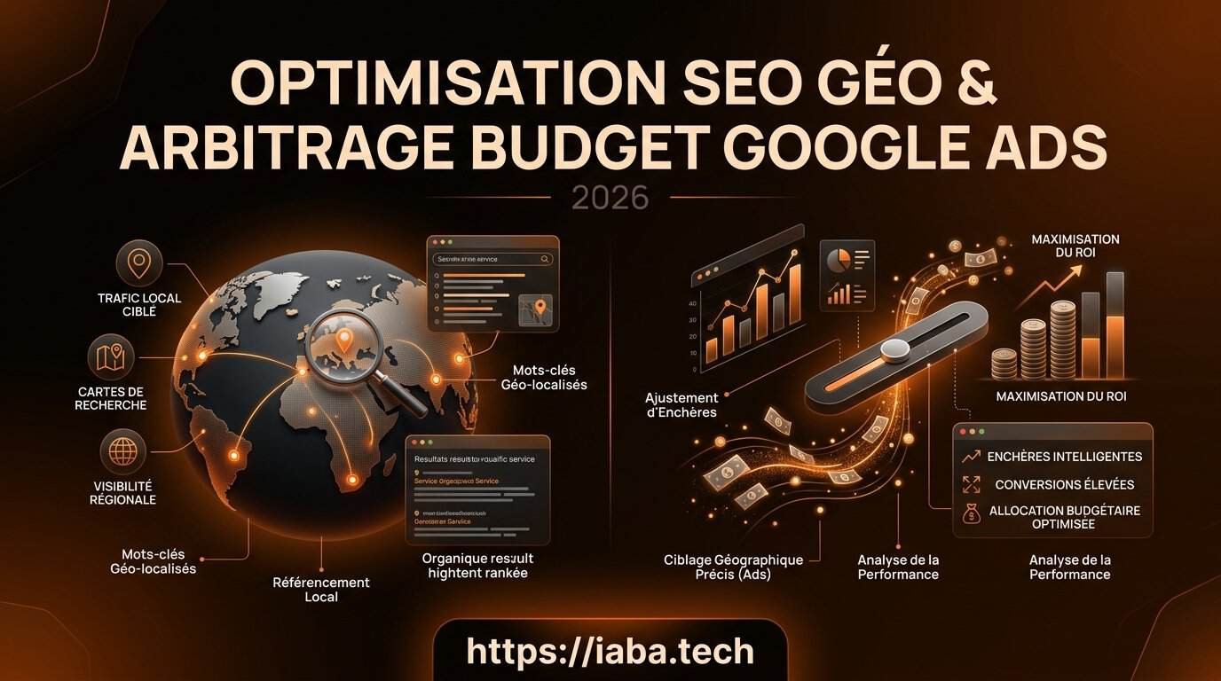 Budget acquisition PME : SEO, GEO ou Google Ads ? 2 Infographie processus décisionnel arbitrage SEO GEO Google Ads en 2026