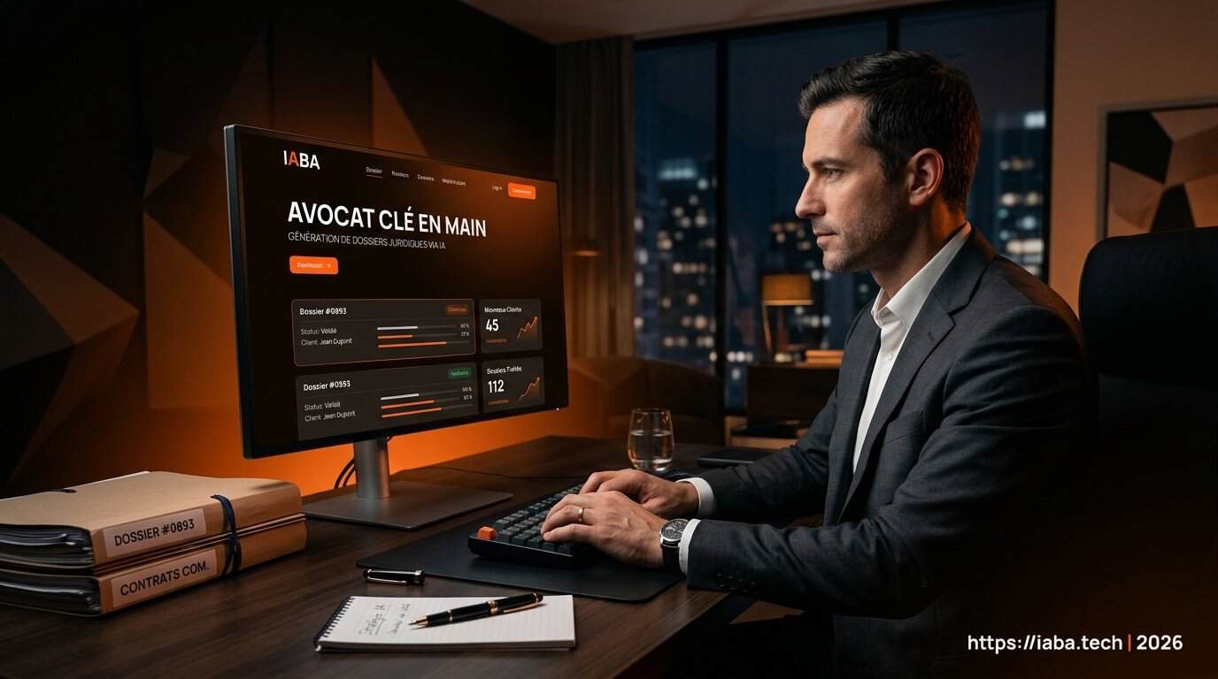Tableau de bord d'un site internet pour avocat optimisé pour la génération de nouveaux dossiers clients
