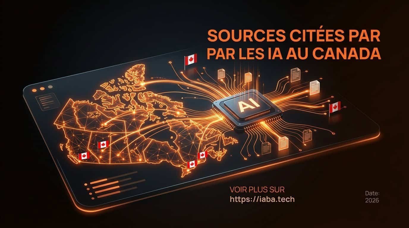 Graphique illustrant la transparence des sources d'information utilisées par les IA au Canada