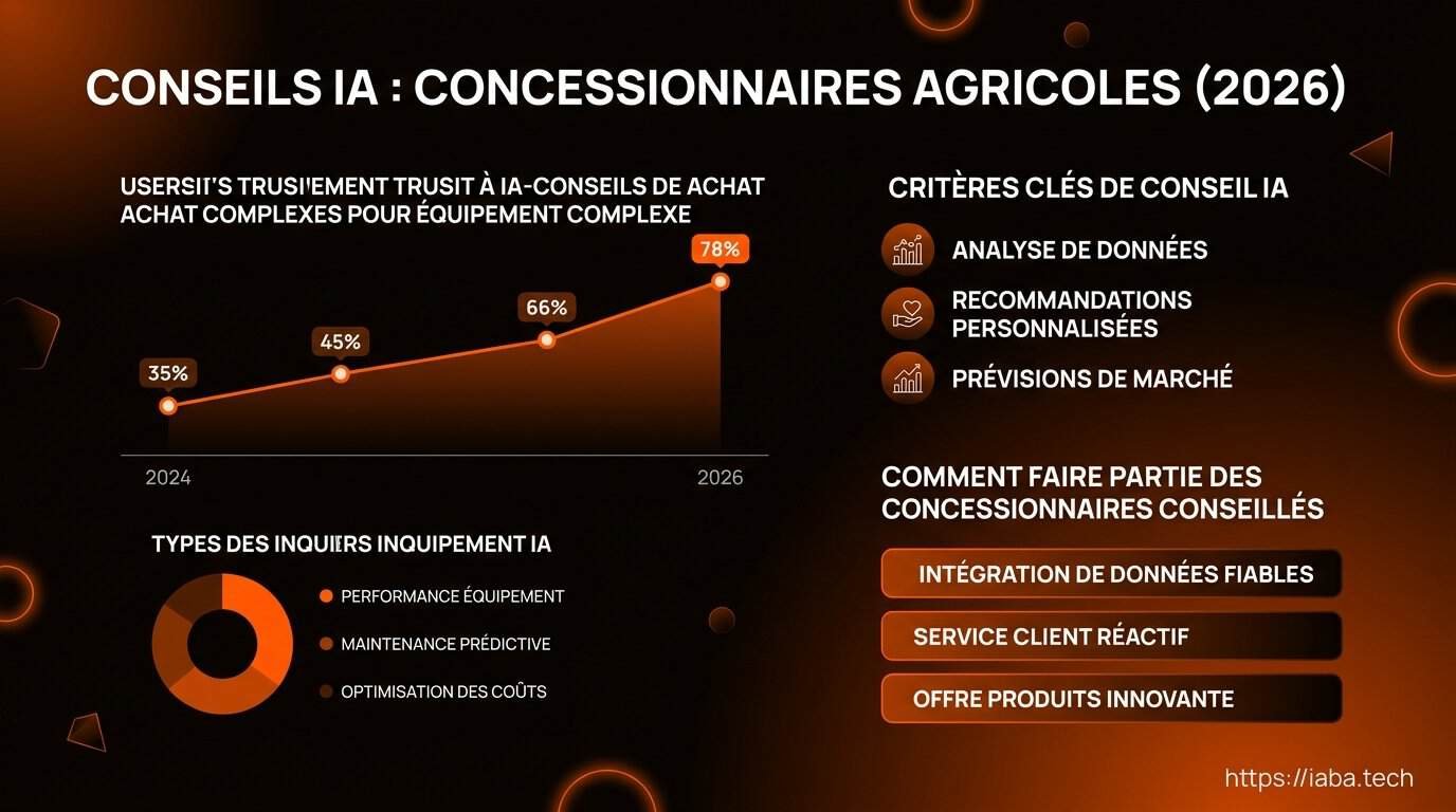 Visibilité IA : comment ChatGPT cite les concessionnaires agricoles 3 Graphique du taux de recommandation IA selon le score d'autorité locale d'une concession