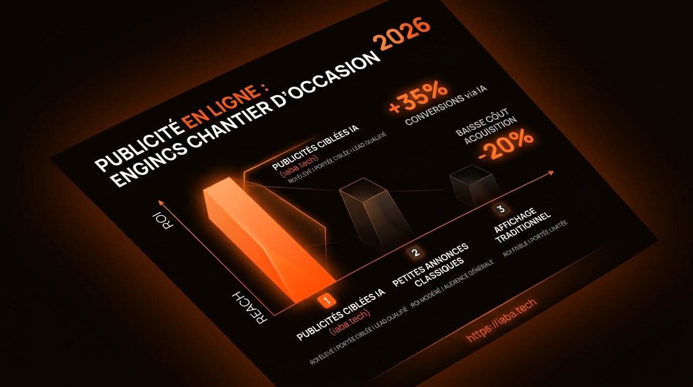 Calculer le ROI de la publicité pour engins de chantier 3 Graphique de l'évolution du ROI de la publicité en ligne pour les engins de chantier d'occasion entre 2022 et 2024